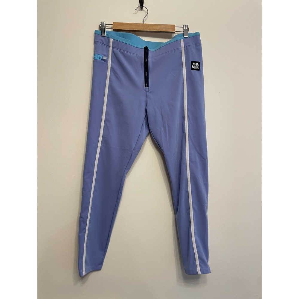 New Balance x Staud Active Leggings Women Size Large Purple Crop Pocket NWOT